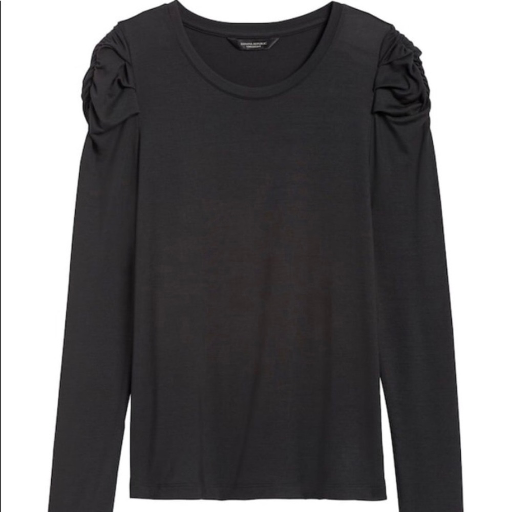 Banana Republic NWT Threadsoft Puff Sleeve Tee M